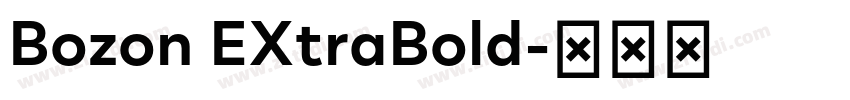 Bozon EXtraBold字体转换 Bozon EXtraBold字体转换